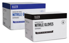 Load image into Gallery viewer, Bluzen Nitrile Gloves - Color BLUE (Case Pack 100 Cartons)
