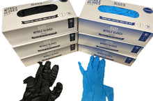 Load image into Gallery viewer, Bluzen Nitrile Gloves - Color BLUE (Case Pack 100 Cartons)
